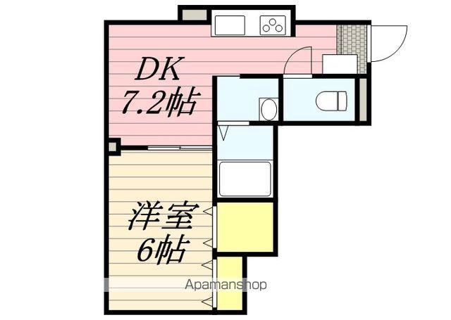 大一麻生マンション(1DK/1階)の間取り写真