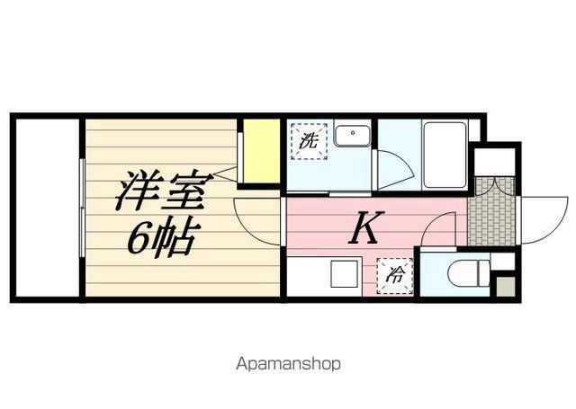 ビエラコート香椎(1K/5階)の間取り写真