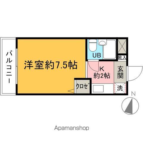 ハイム・マロンローズ(ワンルーム/3階)の間取り写真