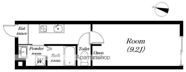 MAISON S(1K/1階)の間取り写真