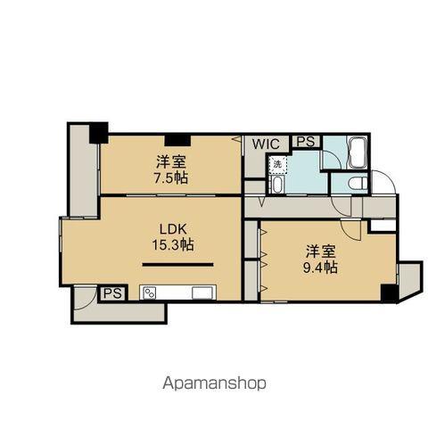 イーグルヘッド橦木(2LDK/10階)の間取り写真