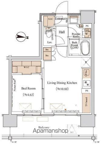 ブランシエスタ木場(1LDK/7階)の間取り写真