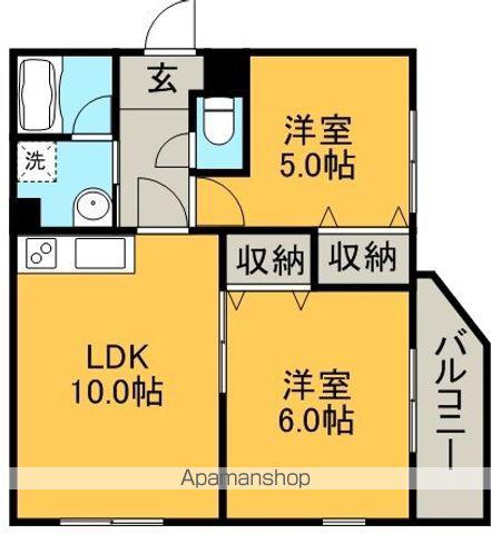 さくらヒルズ壱番館(2LDK/3階)の間取り写真