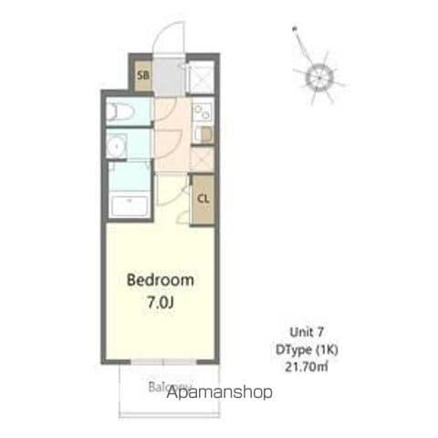 S-RESIDENCE堺浜寺BROAD(1K/5階)の間取り写真
