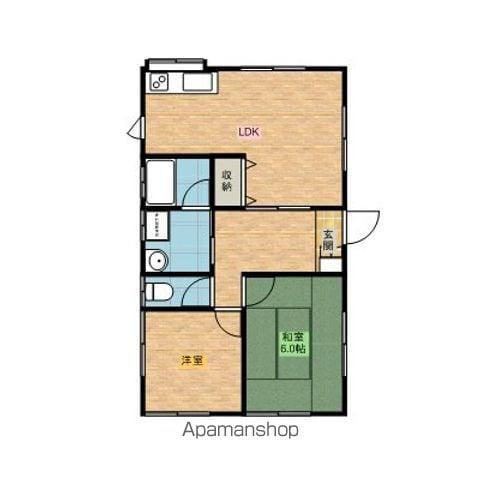 成田線 下総橘駅 徒歩118分 1階建 築28年(3DK)の間取り写真