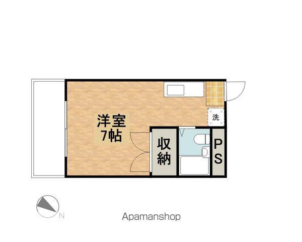 メゾンドラフィット(ワンルーム/2階)の間取り写真