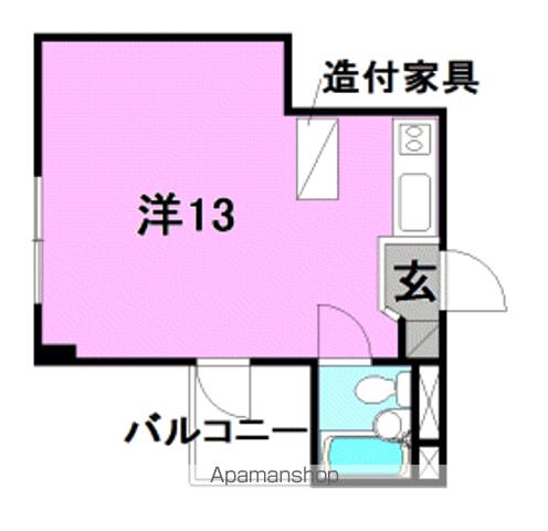 エトワール味酒(ワンルーム/1階)の間取り写真
