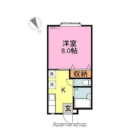 アイシーハイツ(1K/1階)の間取り写真