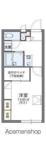 レオパレスグローリーⅡ(1K/1階)の間取り写真