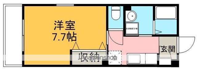 ウェルヴィレッジ川越(1K/2階)の間取り写真