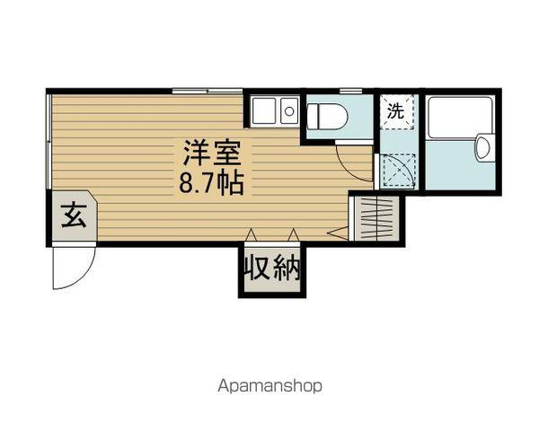 ベルパーク錦(ワンルーム/1階)の間取り写真