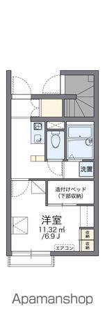 レオパレスノーサイド五条川(1K/1階)の間取り写真