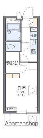 レオパレスフィオーレ住吉(1K/1階)の間取り写真