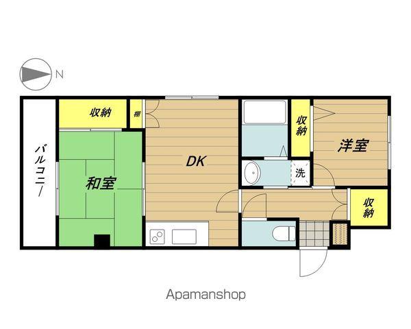 ボナール(2DK/4階)の間取り写真