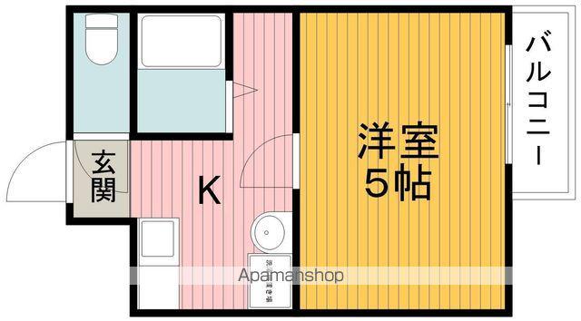リーフ蛍池(1K/1階)の間取り写真