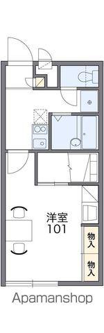 レオパレスルーチェⅡ(1K/1階)の間取り写真