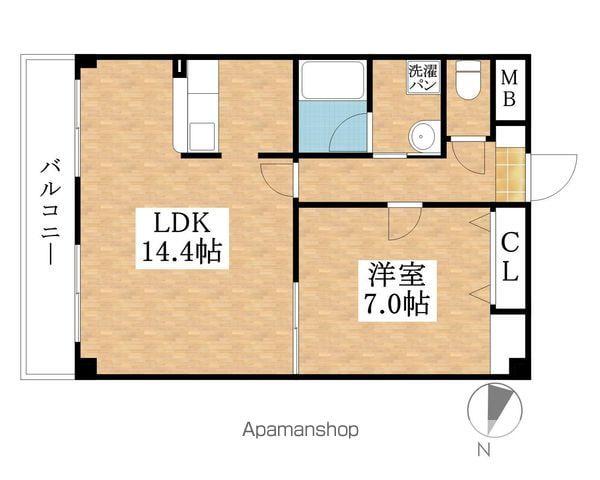 プリミエール外山(1LDK/3階)の間取り写真