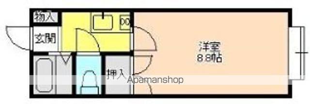 パレス西下台(1K/2階)の間取り写真