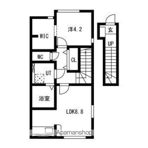 サジタリアス(1LDK/2階)の間取り写真