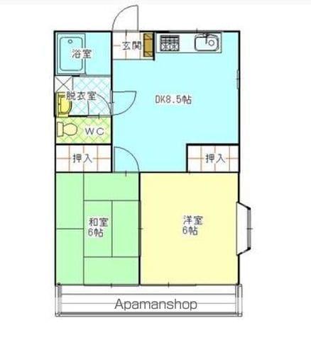 シティーハイツ太田(2DK/1階)の間取り写真
