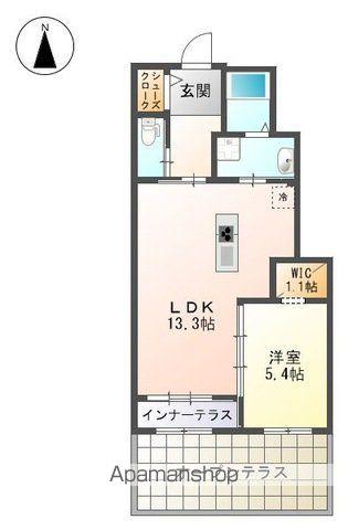 グレーシア(1LDK/1階)の間取り写真