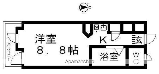 桜山アネックス(ワンルーム/6階)の間取り写真