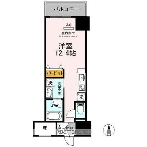 御幸レジデンス丸の内(ワンルーム/9階)の間取り写真