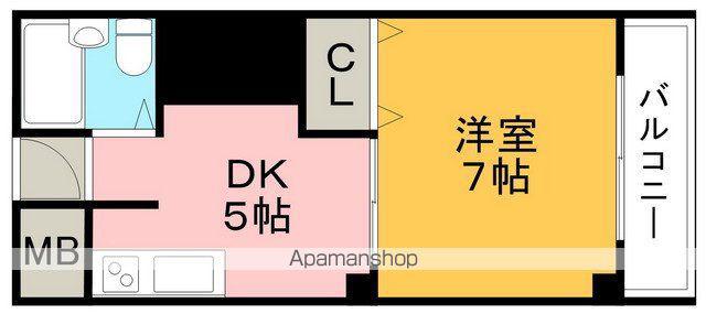 ニューライン城山(1DK/3階)の間取り写真