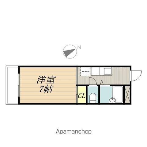 ヴィラ・パンテオン(1K/3階)の間取り写真