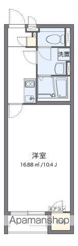 クレイノ巌根Ⅱ(1K/1階)の間取り写真