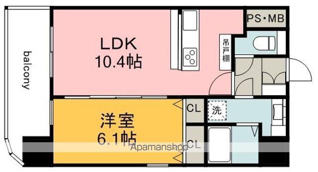 シティタワープレミアム(1LDK/13階)の間取り写真