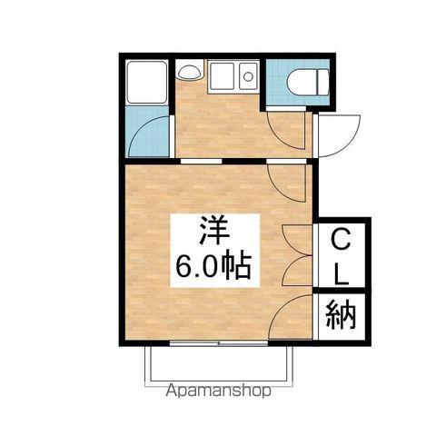 まつうら苑マンション(1K/2階)の間取り写真