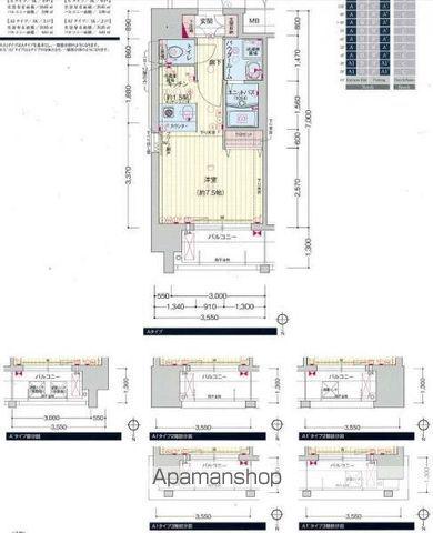 プレサンス名古屋STATIONザ・シティ(1K/2階)の間取り写真