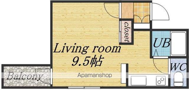 エムズアパートメント(1K/3階)の間取り写真