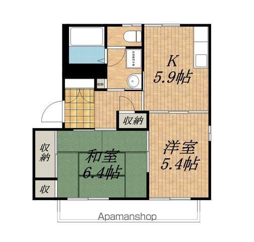 フレグランス高森AB(2K/2階)の間取り写真