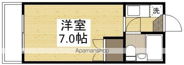 CASAVERDE伊島(ワンルーム/4階)の間取り写真