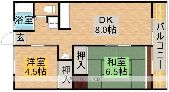 シティハイムコスモス(3DK/1階)の間取り写真