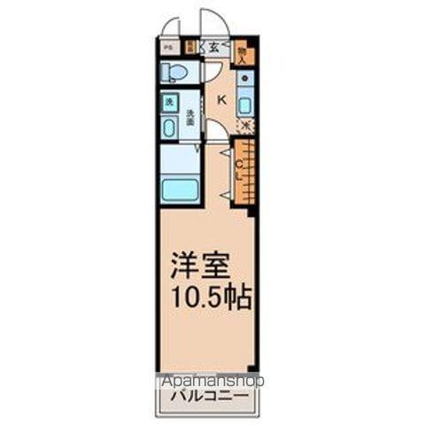 つつみ館(1K/1階)の間取り写真