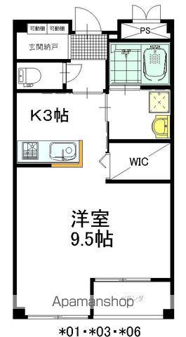 YSアヴァンセ(1K/2階)の間取り写真