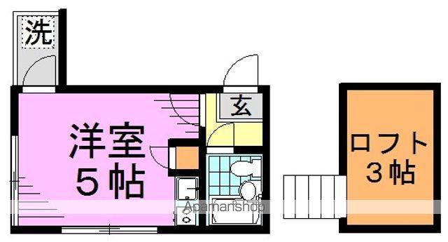 ライフピアムーン(ワンルーム/1階)の間取り写真