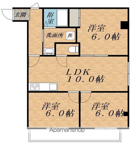 リバーサイド花園Ⅰ(3LDK/3階)の間取り写真