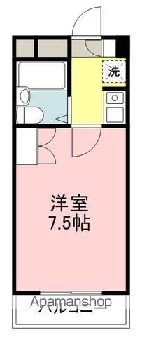 アゼリアコート福沢(1K/5階)の間取り写真