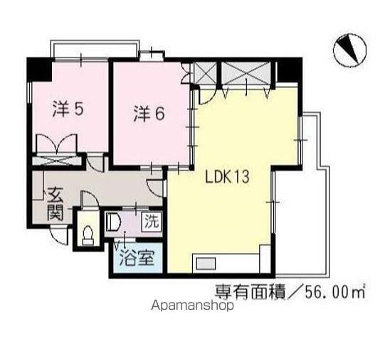 IKEDA BUILDING(2LDK/3階)の間取り写真