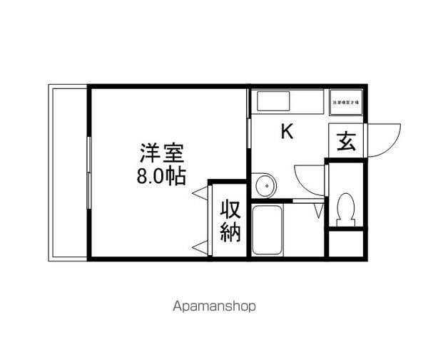 グレースシャトル本町D棟(1K/1階)の間取り写真