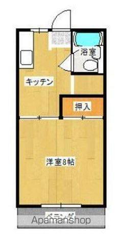 パール北山(1K/2階)の間取り写真