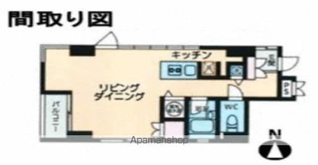 ESTATEONEBLDG(ワンルーム/3階)の間取り写真