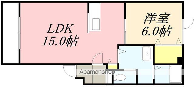 MSティファニー(1LDK/3階)の間取り写真