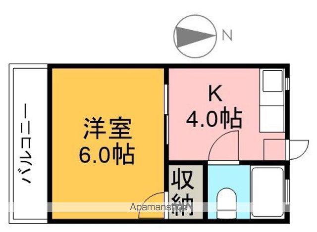 坪井電気ビル(1DK/2階)の間取り写真