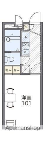 レオパレスくすの木Ⅰ(1K/1階)の間取り写真