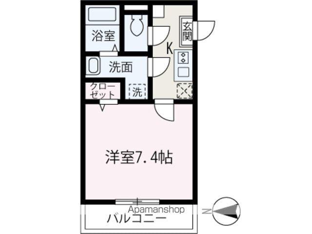 LEIMEIエリース和光(1K/2階)の間取り写真